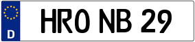 Trailer License Plate
